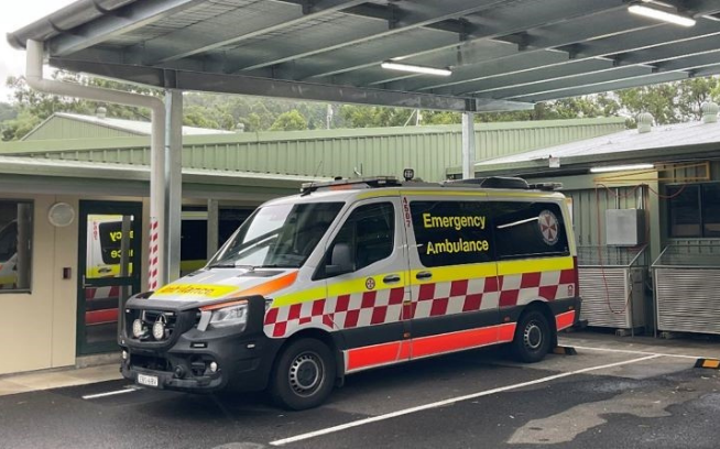 Ambulance in station