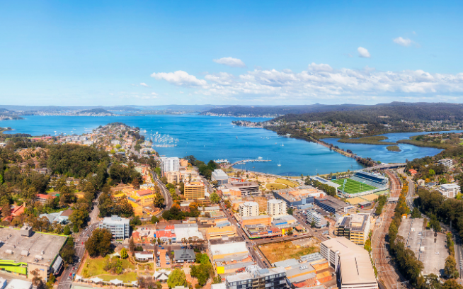 Gosford NSW drone shot
